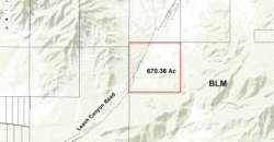 670 Acres Bordering BLM Land IN Nevada