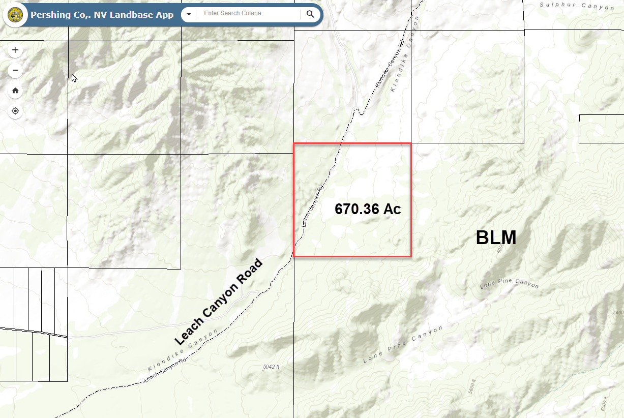 670 Acres Bordering BLM Land IN Nevada