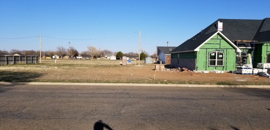 Large Lot in New Subdivision–Hereford, TX.